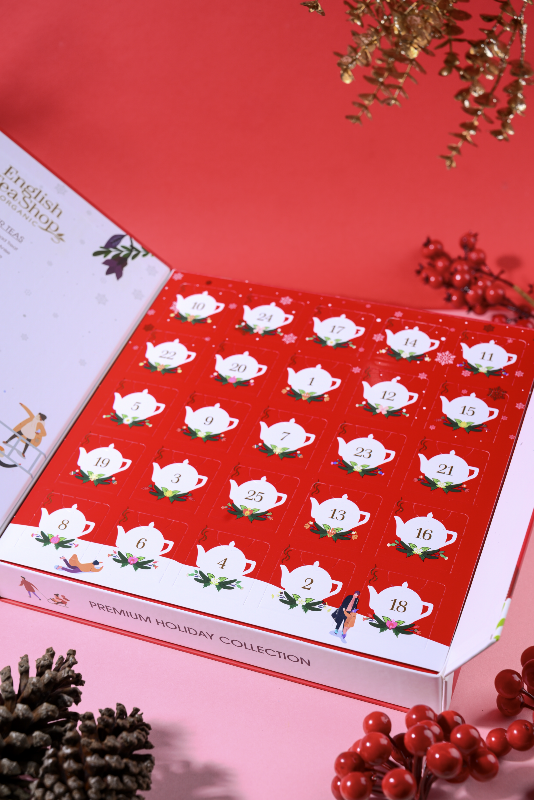 Book Style Red Advent Calendar - Afbeelding 2