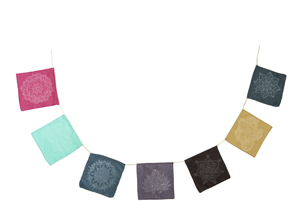 Mandala bunting, colours - Afbeelding 2