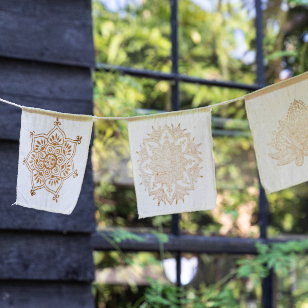 Mandala bunting, off-white - Afbeelding 4