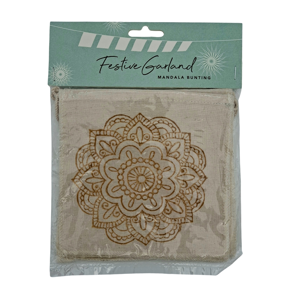Mandala bunting, off-white - Afbeelding 5