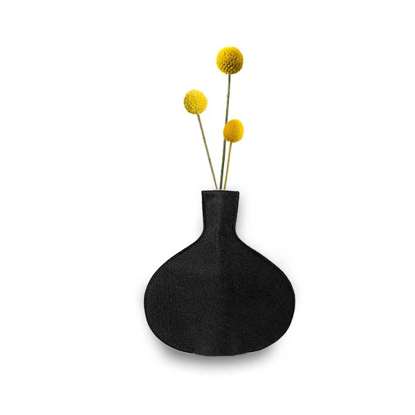 Bottle Vase Black RPET