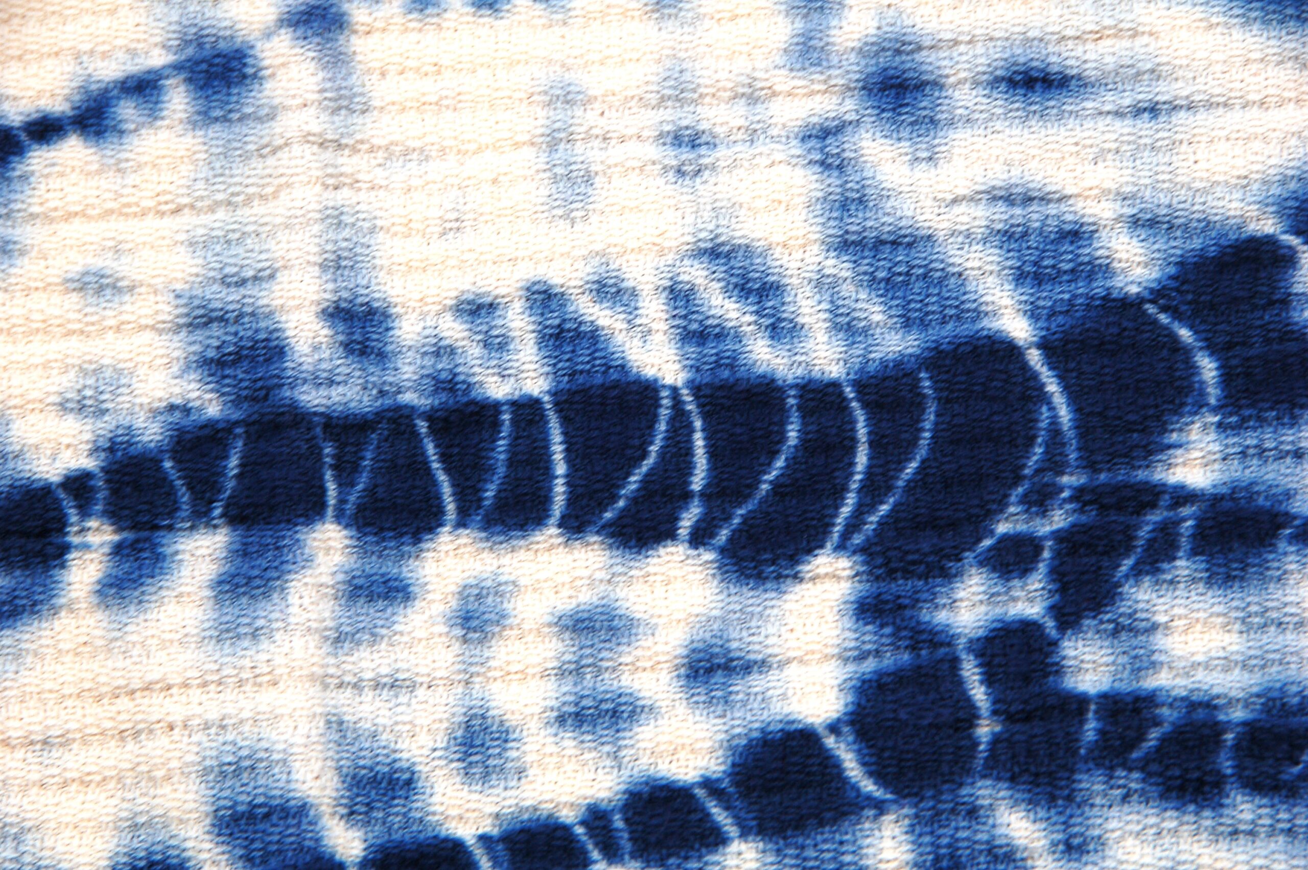 Theedoek TieDye indigo Blauw-Wit - Afbeelding 3