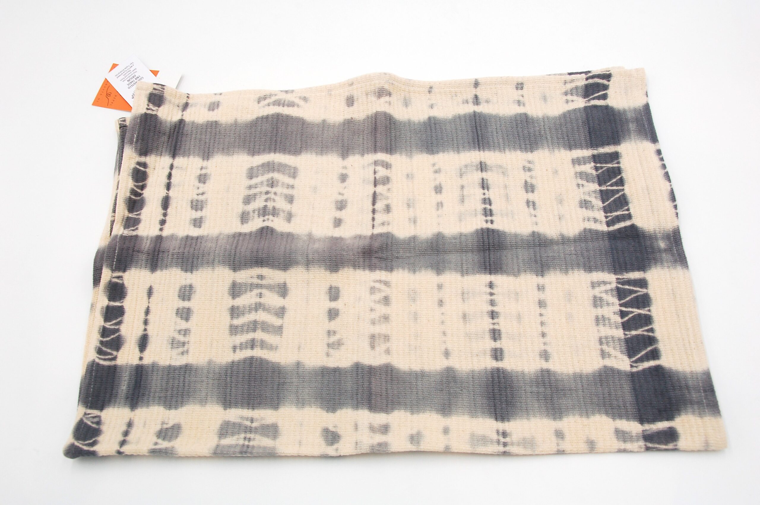 Theedoek TieDye – Donkergrijs & Beige