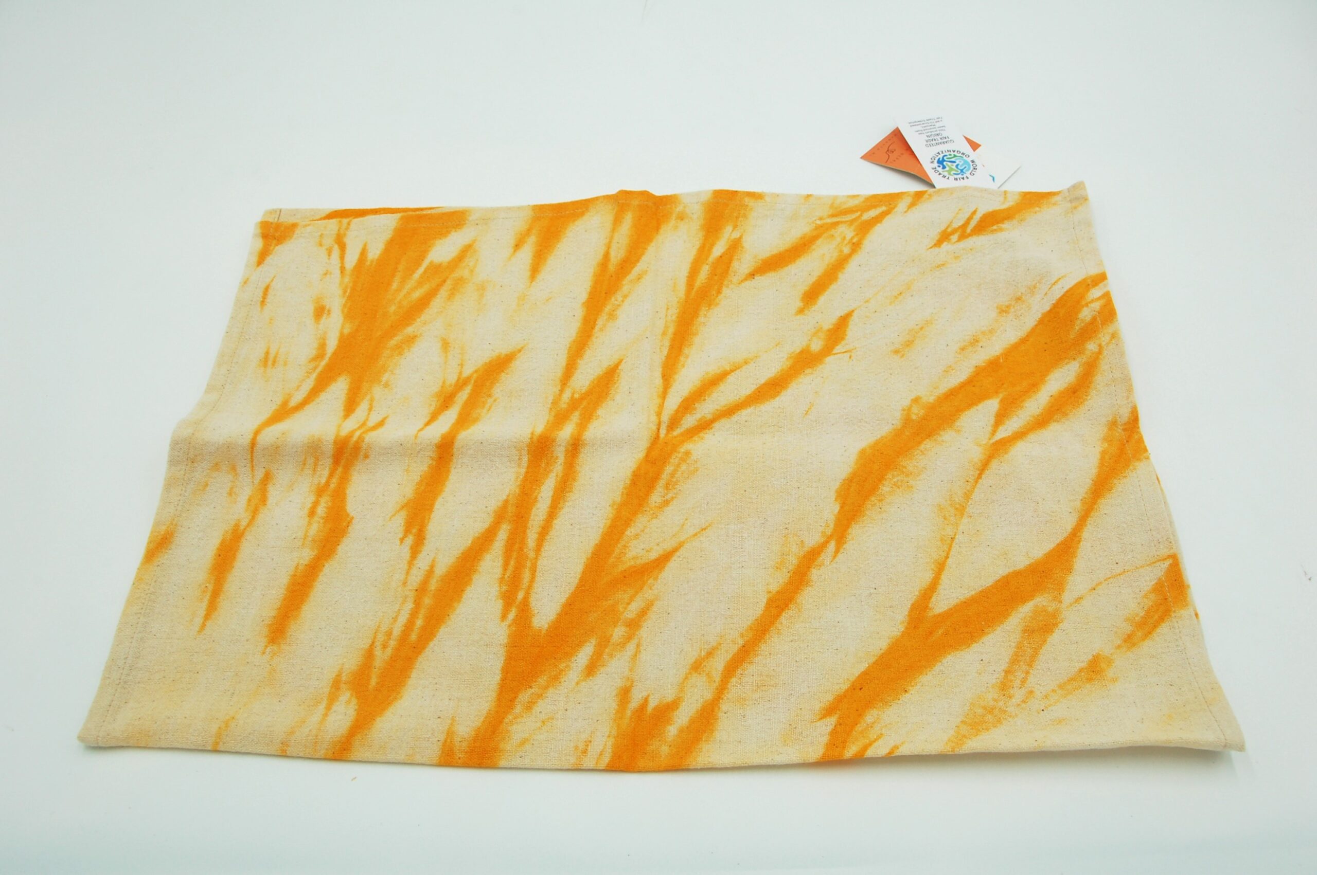 Theedoek TieDye – Geel-Oranje