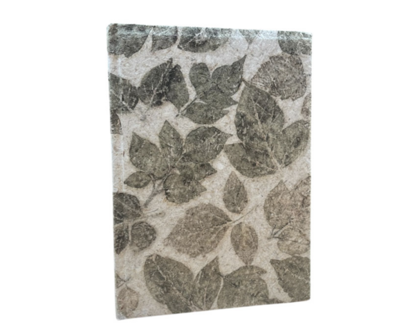 Notitieboek met vega bladprint - groen