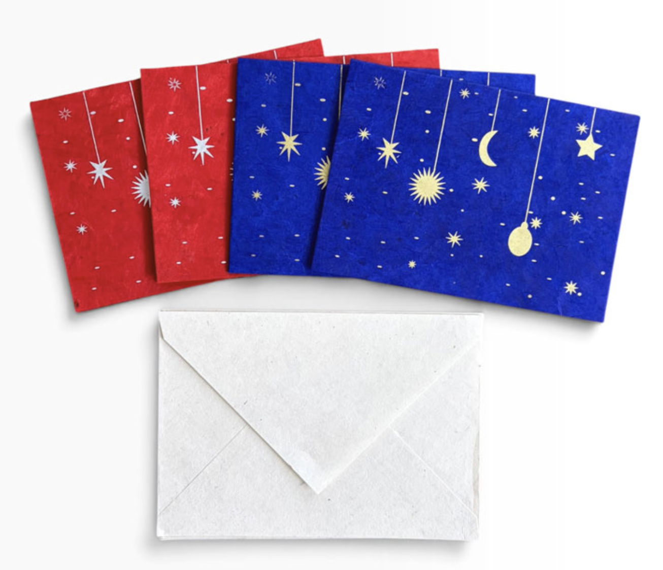 Set van 4 kaarten met enveloppen
