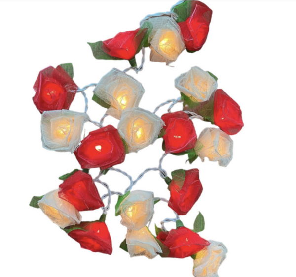 Lichtslinger met bloemen