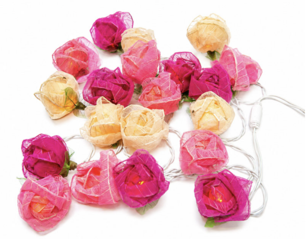 Lichtslinger met bloemen