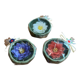 schaaltje met bloemkaars
