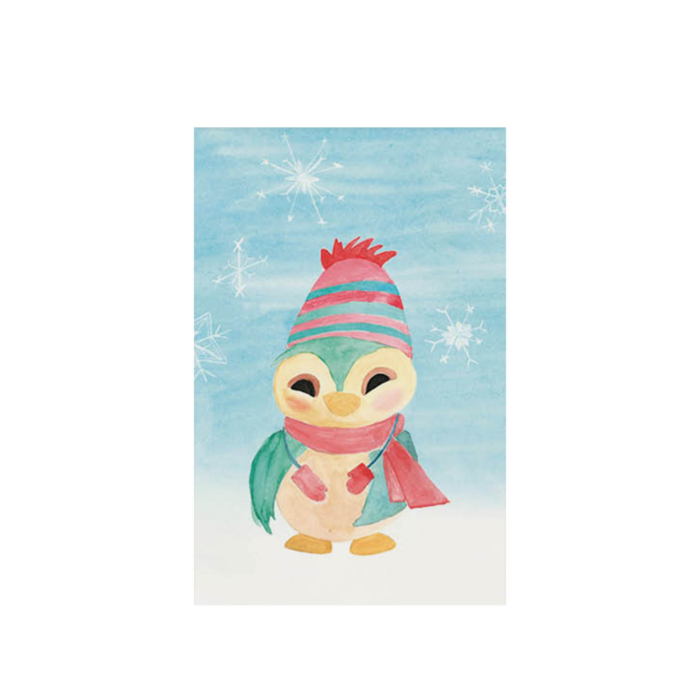 Bloemenkaartjes – Wintervogeltje | set van 10
