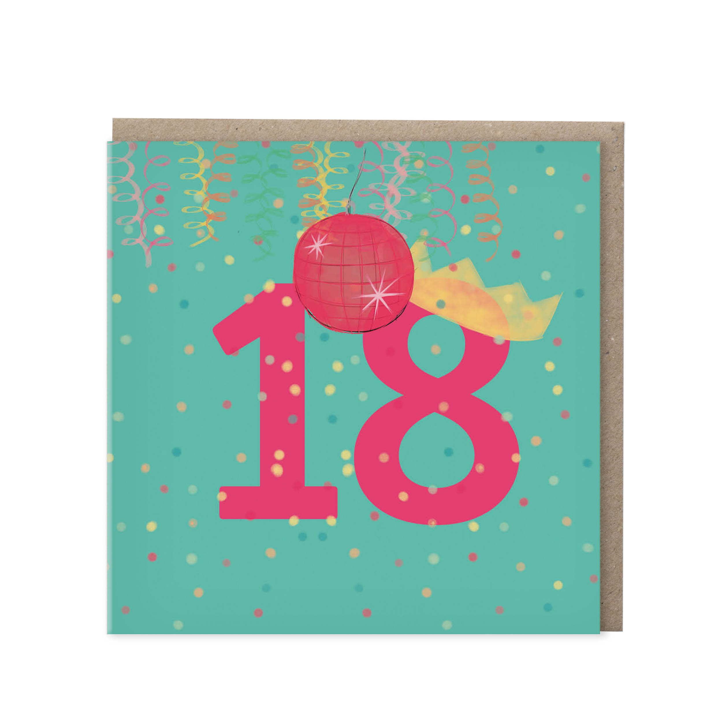 Leeftijdskaart 18 jaar – groen | set van 5