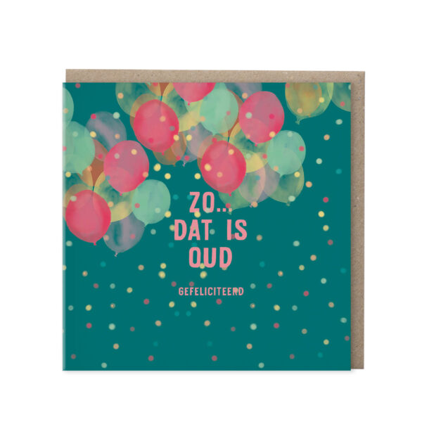 Leeftijdskaart – 'Zo... dat is oud' | set van 5