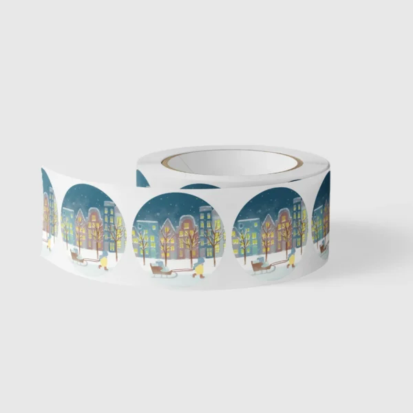 500 cadeaustickers op rol, slee