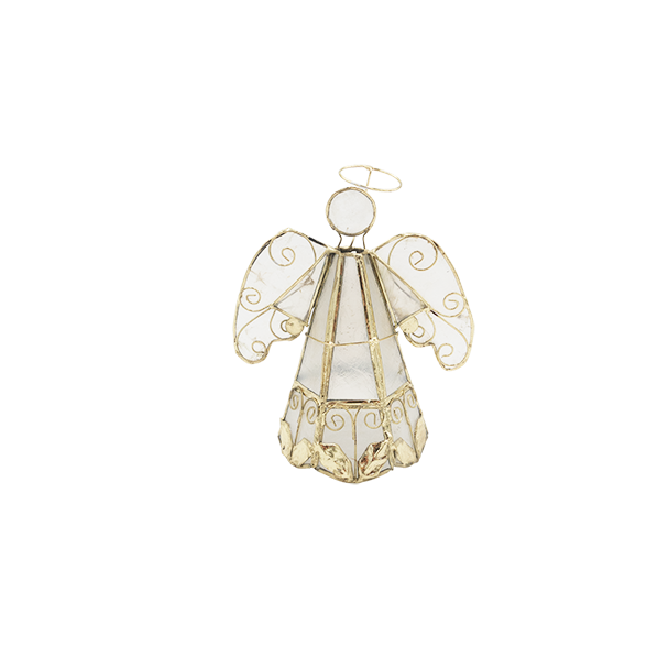 Capiz engel hanger, goud wit