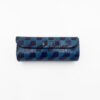 Leren brillenkoker, blauw