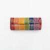 Leren brillenkoker, gekleurd patroon