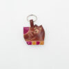 Leren portemonnee met sleutelhanger, teckel
