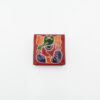 Leren portemonnee, rood met olifant