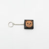 Leren portemonnee met sleutelhanger, bruin/zwart met panda