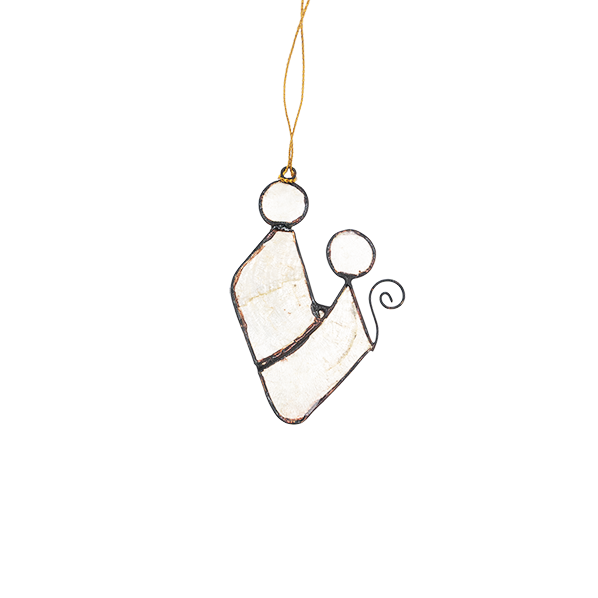 Capiz hanger, wit