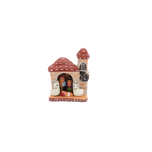 Kerststal in kapel