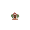 Kerststal huisje met cactus