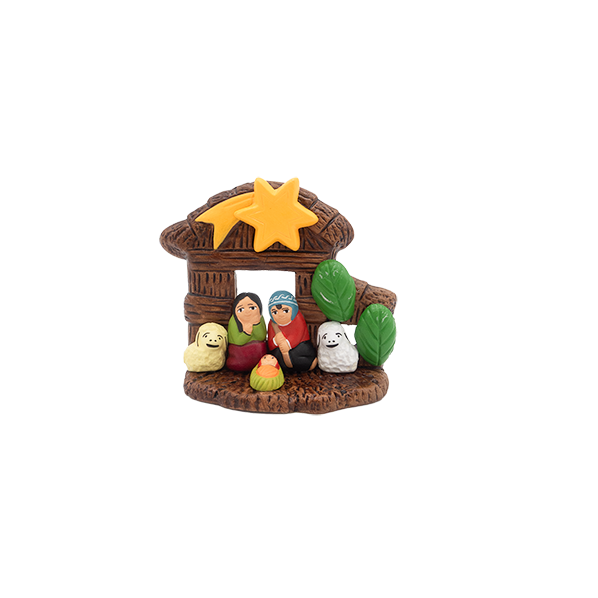 Kerststal met ster
