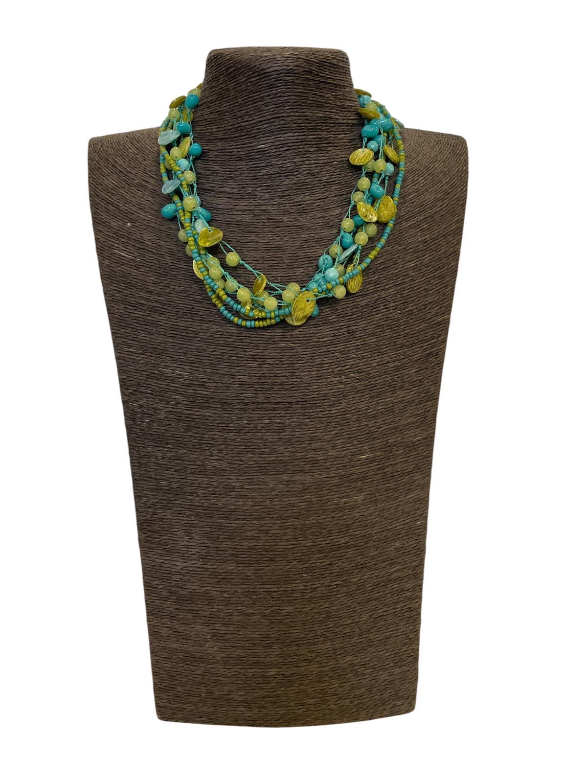 Satra K Ketting – Fairtrade Halsketting van Schelp en Glas 232 - 4