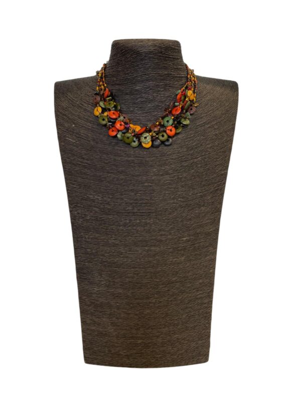 DC Ketting – Fairtrade Halsketting van Been en Halfedelstenen 241 - 1