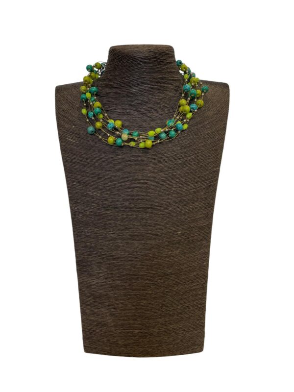 Satra Ketting – Fairtrade Halsketting van Hout, Glas en Nikkelvrij Metaal 228 - 3