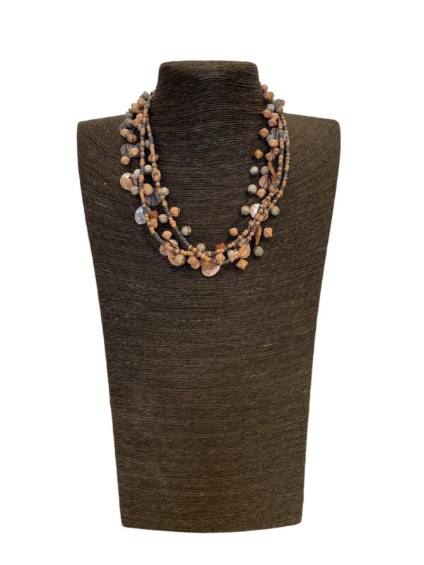Satra K Ketting – Fairtrade Halsketting van Schelp en Glas 232 - 2