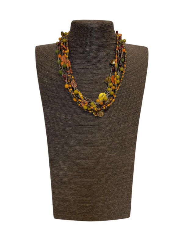 Satra K Ketting – Fairtrade Halsketting van Schelp en Glas 232 - 1