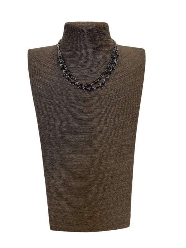 CH Ketting – Fairtrade Halsketting van Glas en Pailletten 206 - 5
