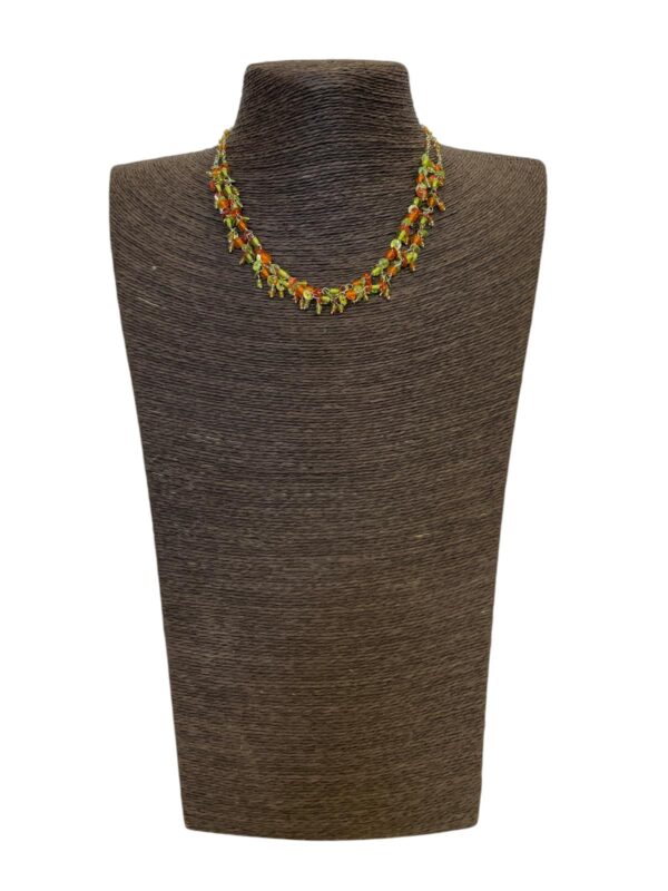 CH Ketting – Fairtrade Halsketting van Glas en Pailletten 206 - 4