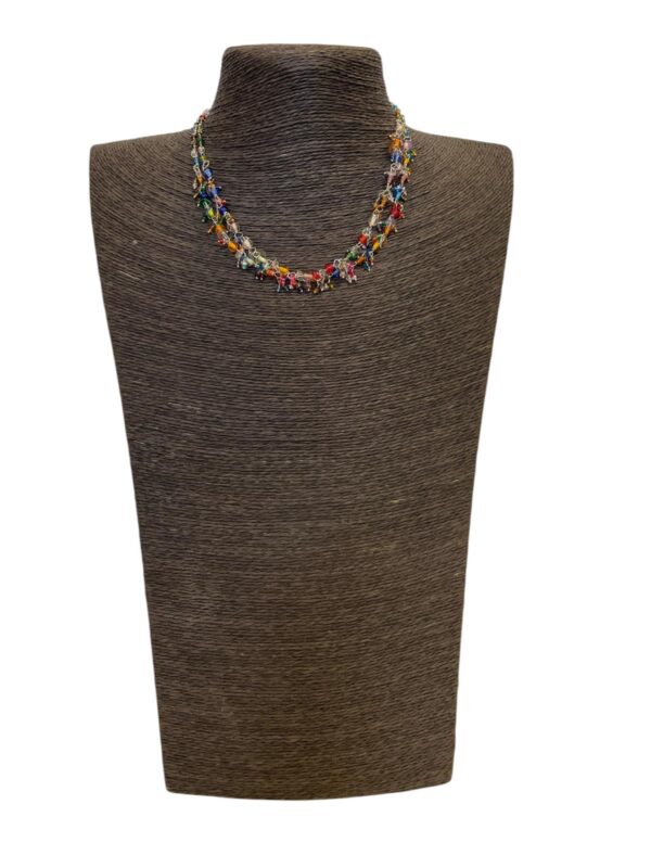 CH Ketting – Fairtrade Halsketting van Glas en Pailletten 206 - 3