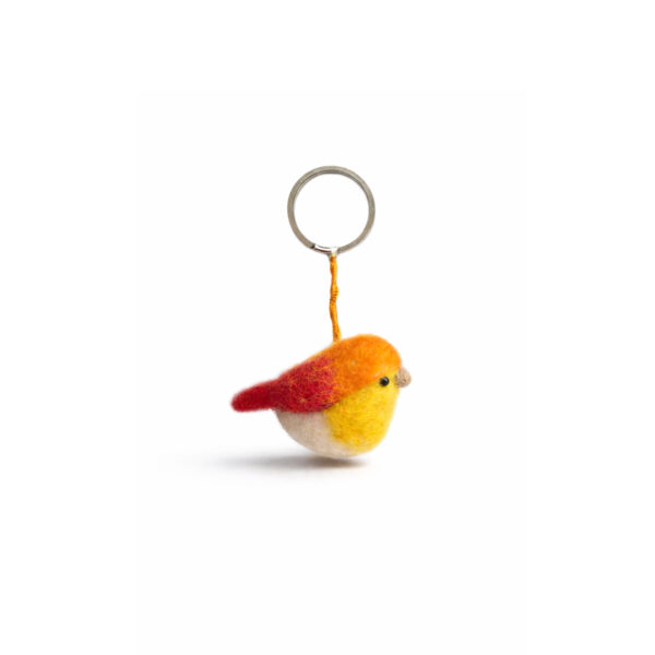 Keyring Bird orange (Set 3)