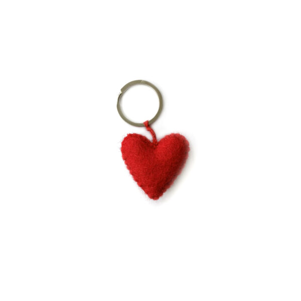 Keyring heart red (Set 10)0