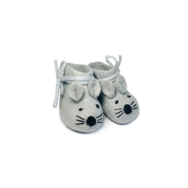 Babyslof muis grijs
