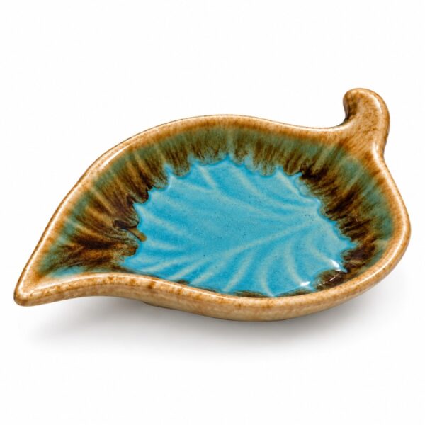 Schaaltje Turquoise/créme (set van 5)
