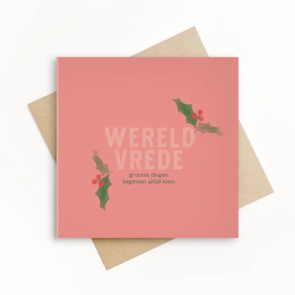 Kerstkaart - Wereldvrede